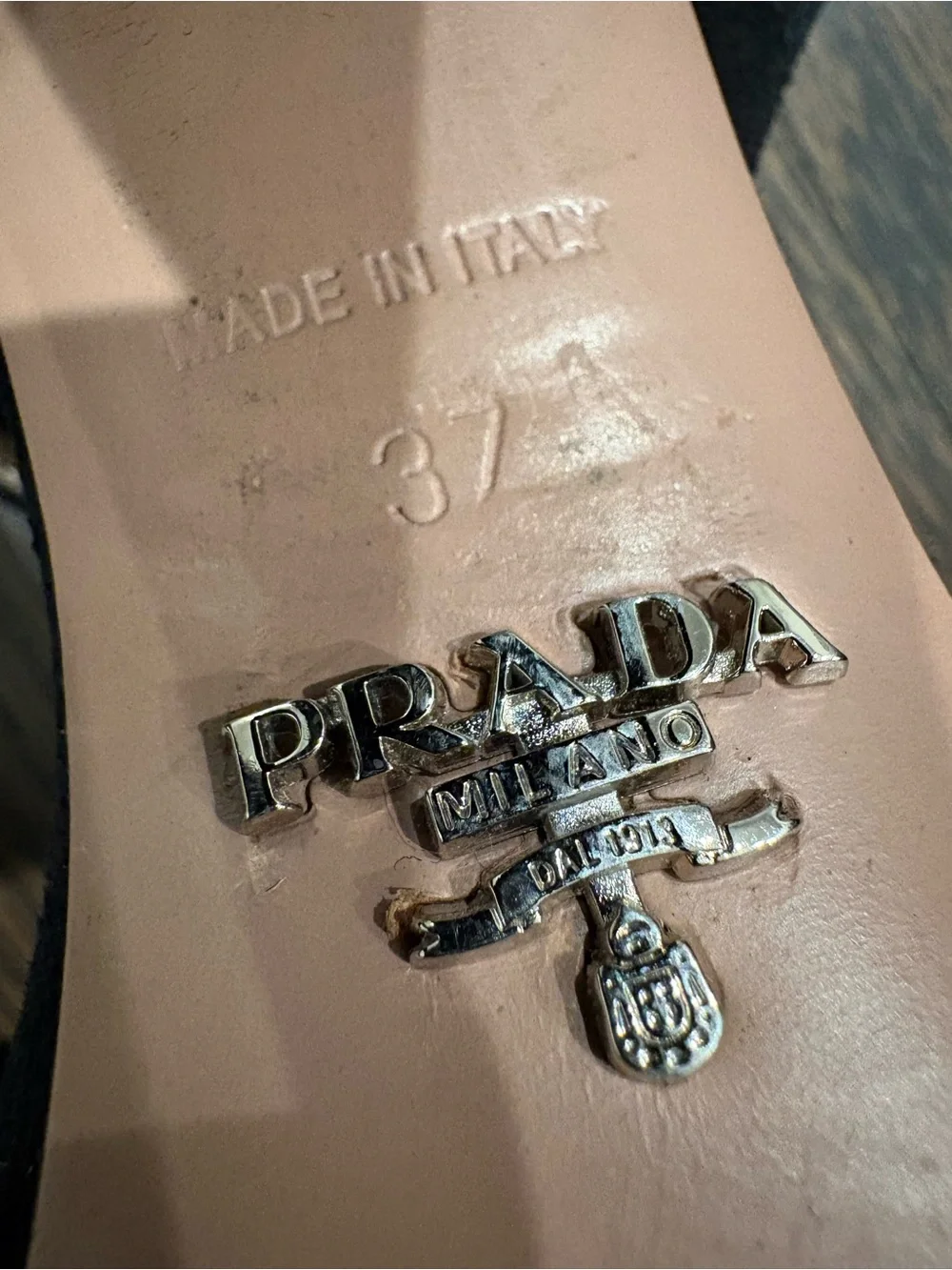 Prada Black Suede Heels